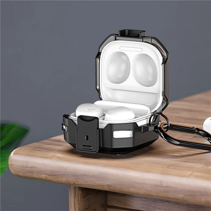 DUX DUCIS SECD Series for Samsung Galaxy Buds Live / Buds Pro / Buds2 / Buds2 Pro / Buds FE Earphone Case Cover with Carabiner