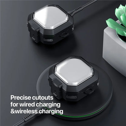 DUX DUCIS SECD Series for Samsung Galaxy Buds Live / Buds Pro / Buds2 / Buds2 Pro / Buds FE Earphone Case Cover with Carabiner