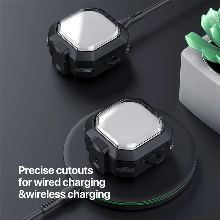 DUX DUCIS SECD Series for Samsung Galaxy Buds Live / Buds Pro / Buds2 / Buds2 Pro / Buds FE Earphone Case Cover with Carabiner
