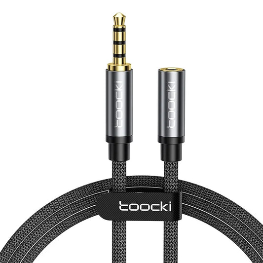 TOOCKI TQ-YP06 1m Aux Extension Cord Aux Stereo Audio Cable Male to Female Stereo Audio Adapter Cable