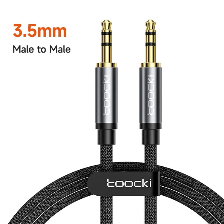 TOOCKI Q-YP05 2m Stereo Cable Cord 3.5mm AUX Audio Cable Male to Male