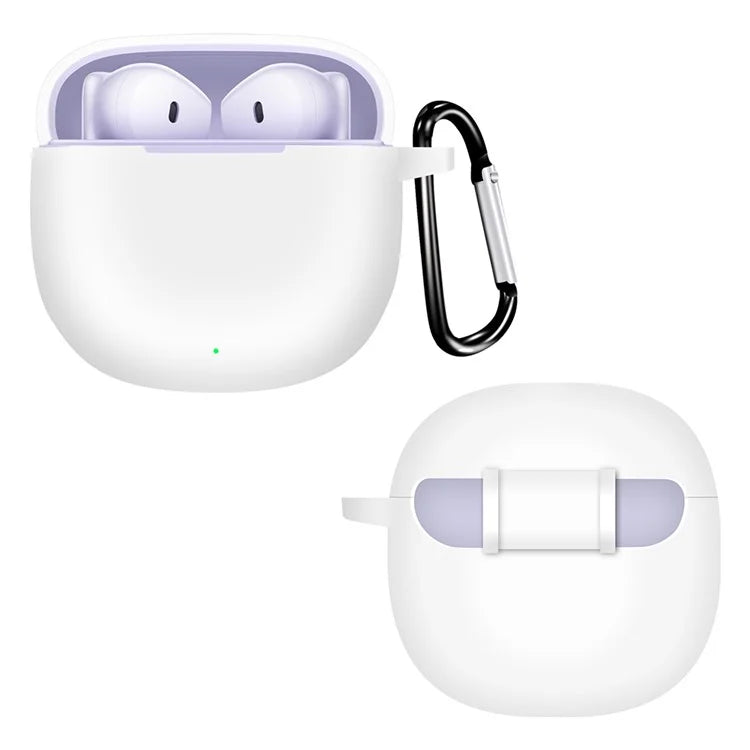 For Honor Earbuds X6 Bluetooth Earphone Silicone Case Anti-drop Cover with Hanging Buckle