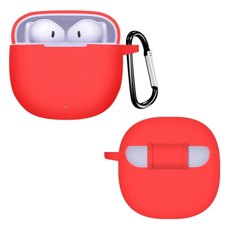 For Honor Earbuds X6 Bluetooth Earphone Silicone Case Anti-drop Cover with Hanging Buckle