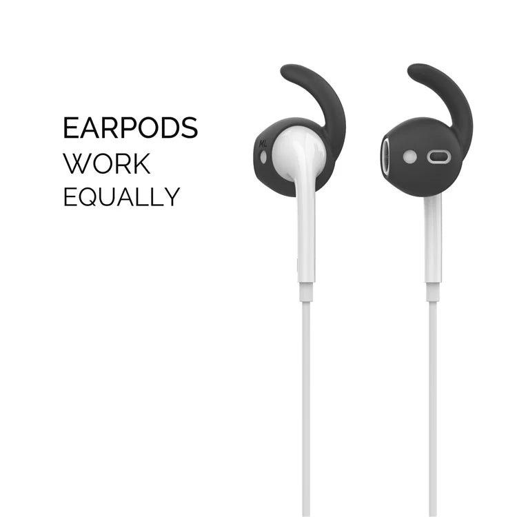 AHASTYLE PT60-3 For Apple AirPods 3 Ear Hooks Earbud Cap Lostproof Silicone Ear Tips, L