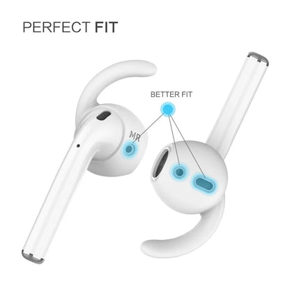 AHASTYLE PT60-3 For Apple AirPods 3 Ear Hooks Earbud Cap Lostproof Silicone Ear Tips, L