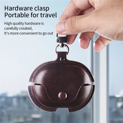 For Huawei FreeClip Earphone Case PU Leather Bluetooth Headset Charging Bin Sleeve