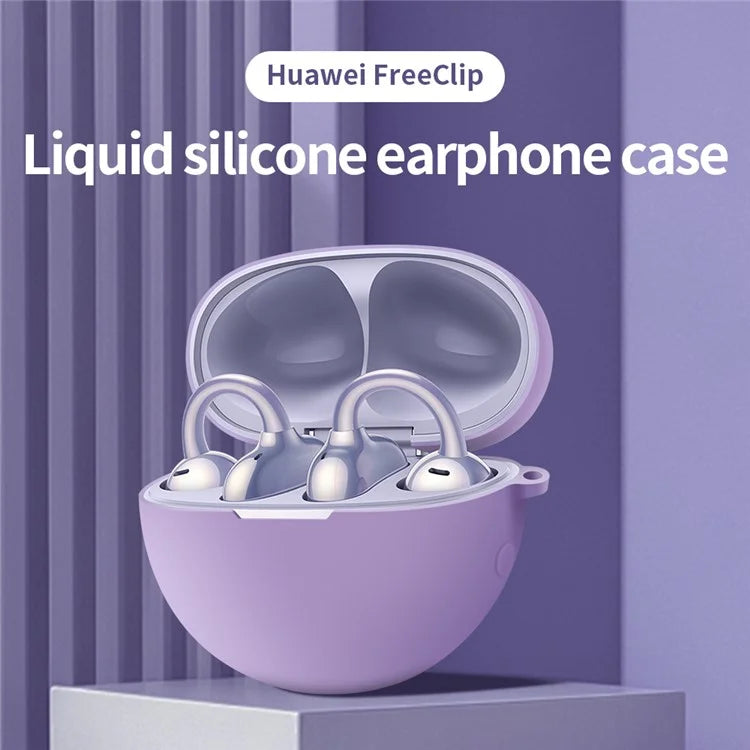 For HUAWEI FreeClip TWS Earphone Silicone Protective Case Anti-drop Cover