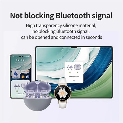 For HUAWEI FreeClip TWS Earphone Silicone Protective Case Anti-drop Cover