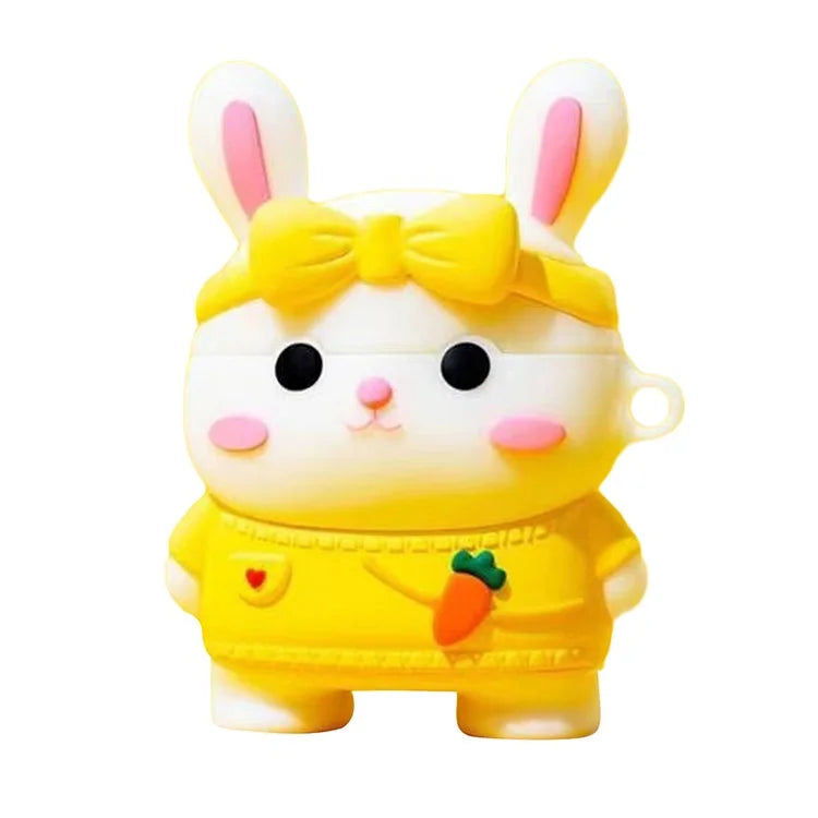 For Pro 4 Bluetooth Earphone Silicone Cover Cute Cartoon Case Anti-fall Protector