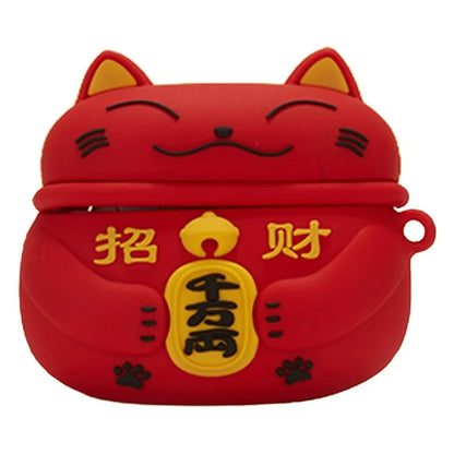 For Pro 4 Bluetooth Earphone Cover Cute Cartoon Silicone Case Anti-scratch Protector