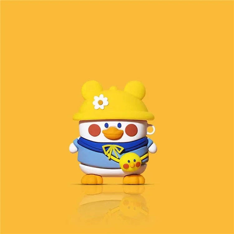 For Pro 4 Bluetooth Earphone Cover Cute Cartoon Silicone Case Anti-scratch Protector