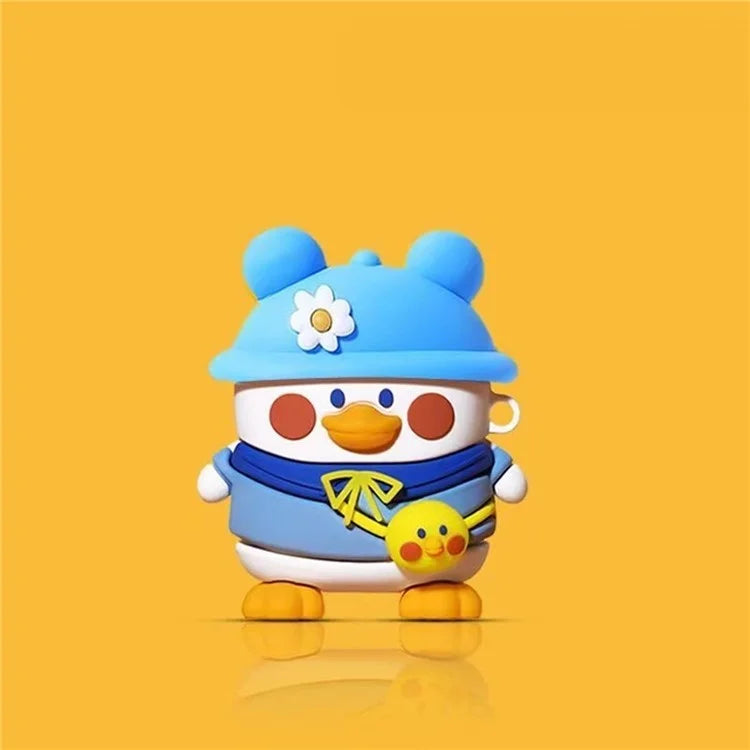 For Pro 4 Bluetooth Earphone Cover Cute Cartoon Silicone Case Anti-scratch Protector
