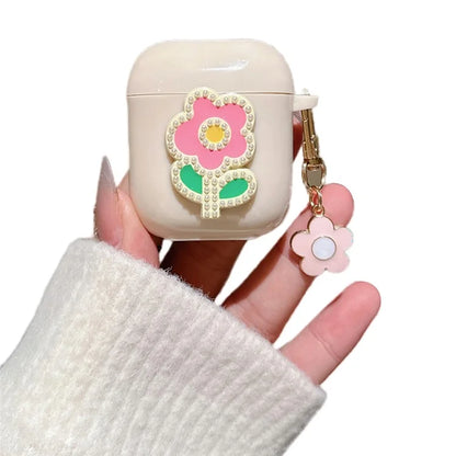 For AirPods with Charging Case (2016) / (2019) / AirPods with Wireless Charging Case (2019) TPU Cover with Pendant Earphone Case