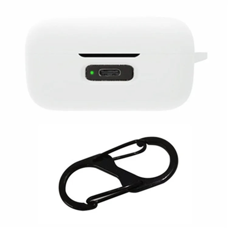 For MOMENTUM True Wireless 4 Earphone Case Silicone Protective Cover with Carabiner