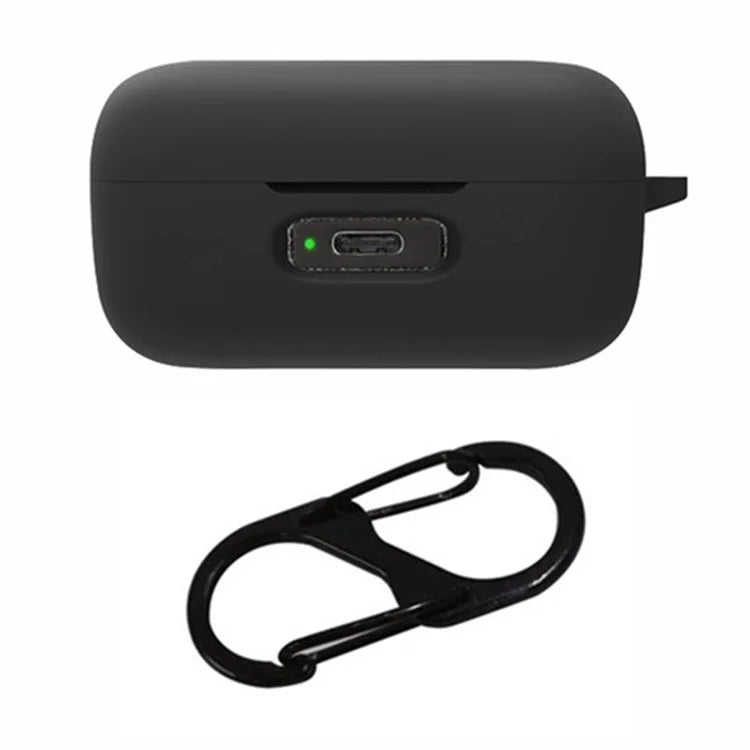 For MOMENTUM True Wireless 4 Earphone Case Silicone Protective Cover with Carabiner