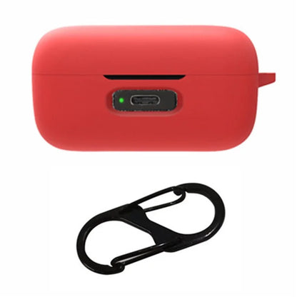 For MOMENTUM True Wireless 4 Earphone Case Silicone Protective Cover with Carabiner
