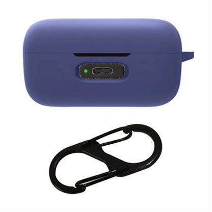 For MOMENTUM True Wireless 4 Earphone Case Silicone Protective Cover with Carabiner