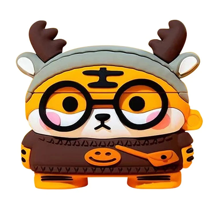 For Baseus W04 Lovely Cartoon TWS Earphone Anti-drop Case Soft Silicone Cover