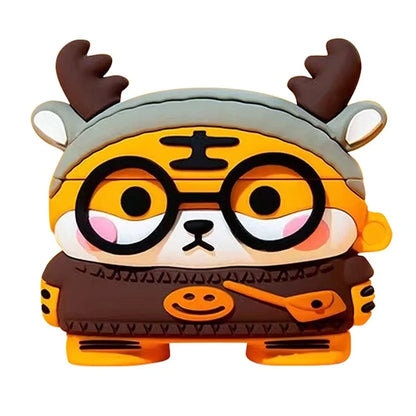 For Baseus W04 Lovely Cartoon TWS Earphone Anti-drop Case Soft Silicone Cover