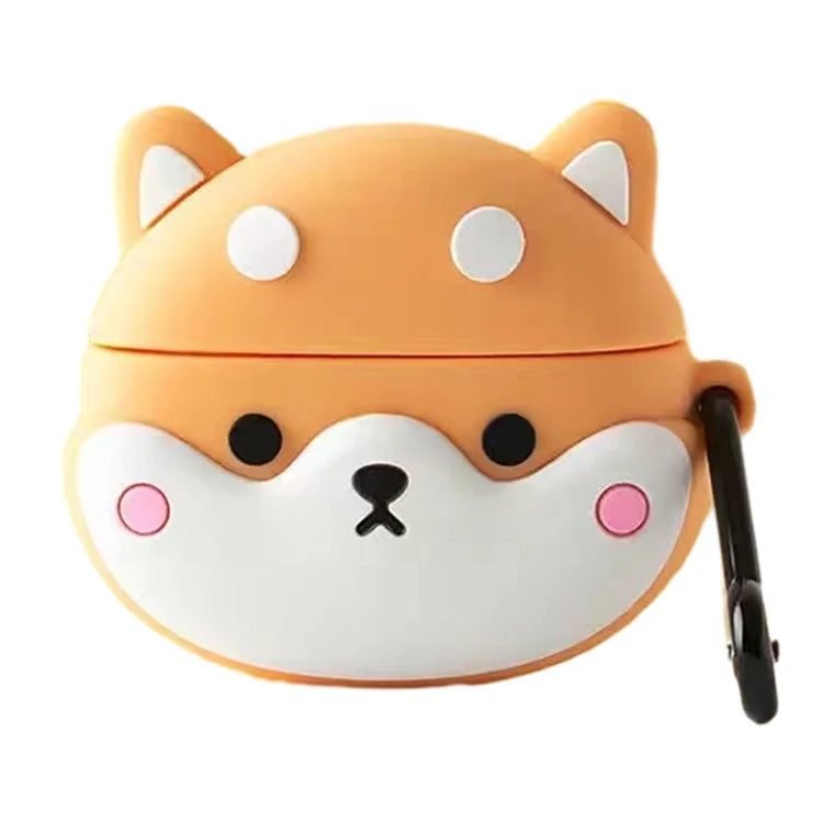 For Baseus W04 Lovely Cartoon Bluetooth Earphone Cover Soft Silicone Anti-drop Case