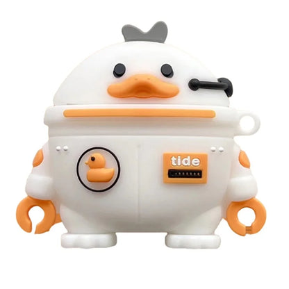 For Baseus WM02 Bluetooth Earphone Protection Cover Cartoon Design Silicone Anti-drop Case