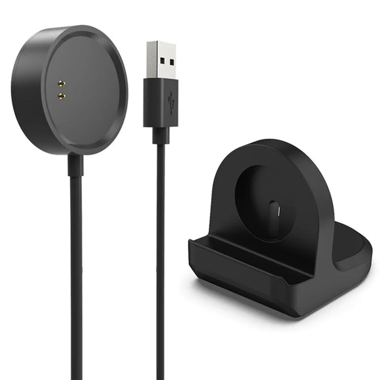 For Realme Watch RMA161 Cable Charging Pad Smartwatch Charger with Silicone Display Holder