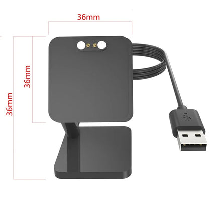 For QCY Watch GTS / GTC Magnetic Adsorption Charging Stand Smart Watch Charger with 1m USB Cable