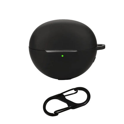 For Huawei FreeClip Earphone Protective Silicone Case Dust Cover with Hanging Buckle
