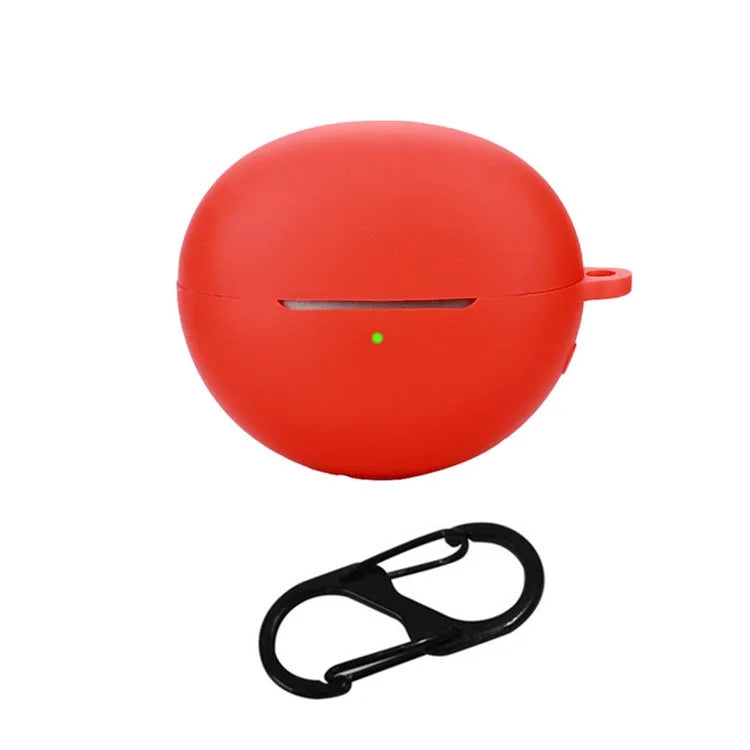 For Huawei FreeClip Earphone Protective Silicone Case Dust Cover with Hanging Buckle
