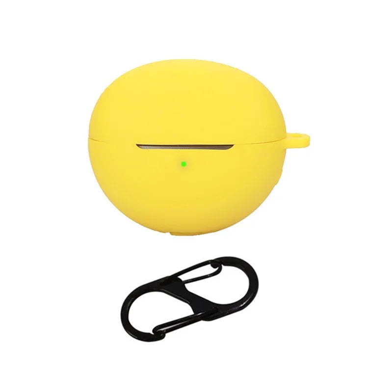 For Huawei FreeClip Earphone Protective Silicone Case Dust Cover with Hanging Buckle