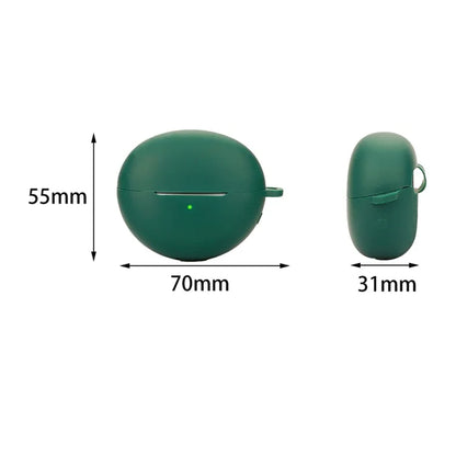 For Huawei FreeClip Earphone Protective Silicone Case Dust Cover with Hanging Buckle