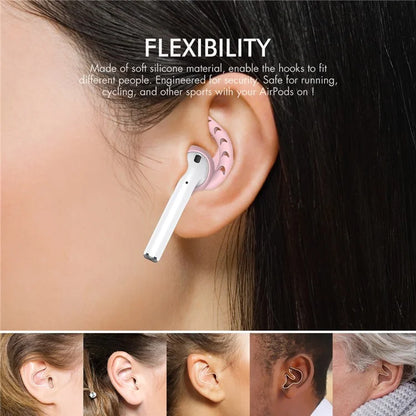 AHASTYLE PT14 for Apple AirPods with Charging Case (2016)  /  (2019)  /  AirPods with Wireless Charging Case (2019) 1 Pair Ear Hooks Ear Tips