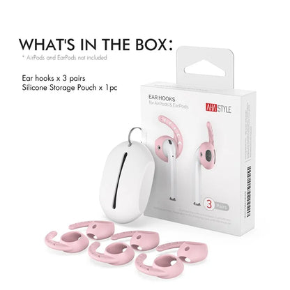 AHASTYLE PT14 for Apple AirPods with Charging Case (2016)  /  (2019)  /  AirPods with Wireless Charging Case (2019) 1 Pair Ear Hooks Ear Tips
