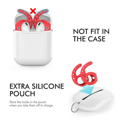 AHASTYLE PT14 for Apple AirPods with Charging Case (2016)  /  (2019)  /  AirPods with Wireless Charging Case (2019) 1 Pair Ear Hooks Ear Tips