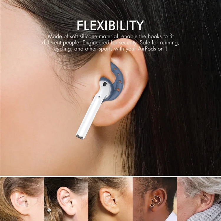 AHASTYLE PT14 for Apple AirPods with Charging Case (2016)  /  (2019)  /  AirPods with Wireless Charging Case (2019) 1 Pair Ear Hooks Ear Tips