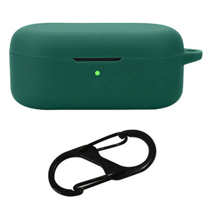 For OnePlus Buds V Earphone Silicone Case Bluetooth Earbud Cover with Buckleish Green