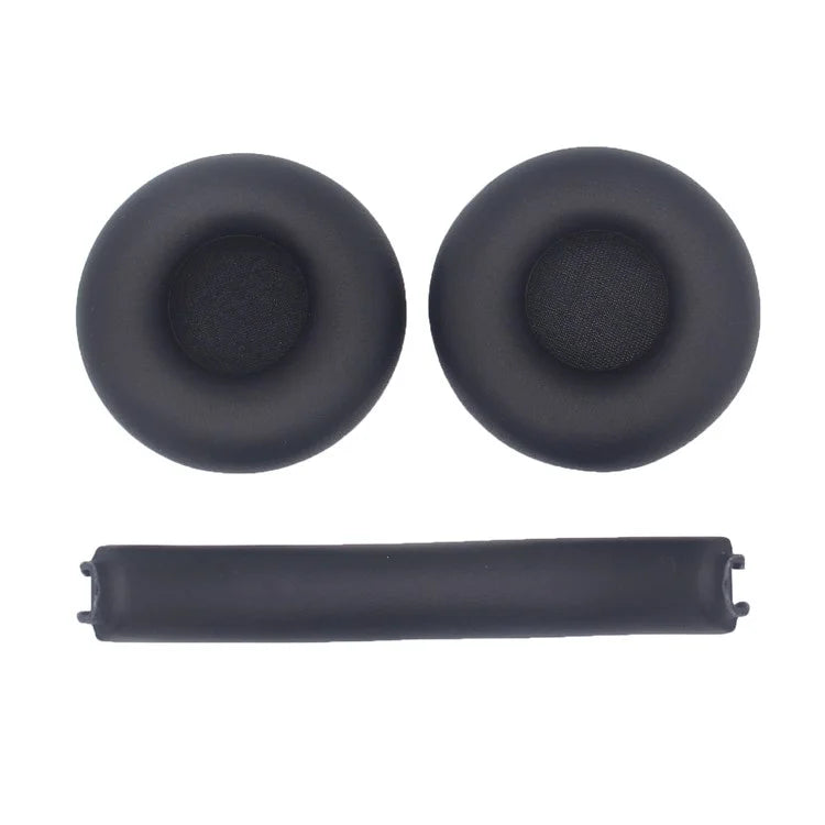 JZF-455 Ear Pads for Microsoft Modern USB-C Headset Protein Leather+Sponge Headset Ear Caps with Head Beam Sleeve