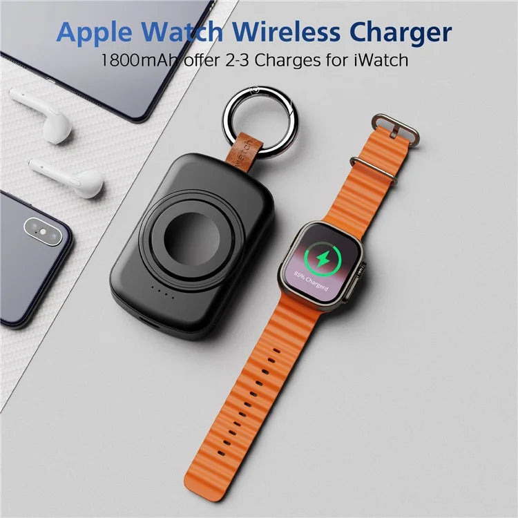 X27 For Apple Watch Series 1 2 / 3 42mm 4 / 5 / 6 / SE 44mm 8 / 7 / 9 45mm Ultra / Ultra2 49mmMagnetic Wireless Charger ABS+PC Power Bank