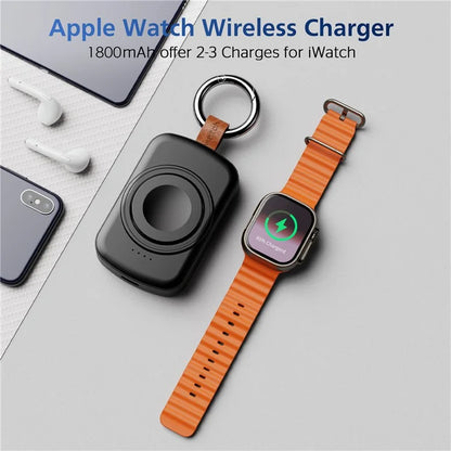 X27 For Apple Watch Series 1 2 / 3 42mm 4 / 5 / 6 / SE 44mm 8 / 7 / 9 45mm Ultra / Ultra2 49mmMagnetic Wireless Charger ABS+PC Power Bank