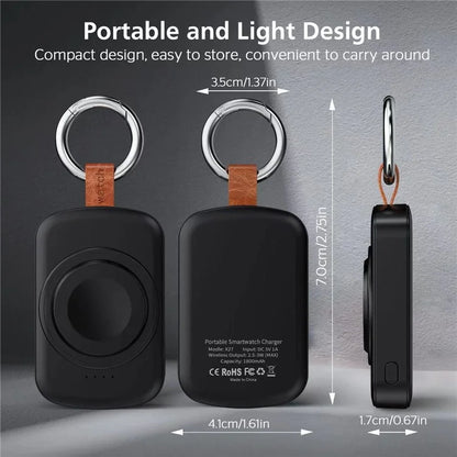 X27 For Apple Watch Series 1 2 / 3 42mm 4 / 5 / 6 / SE 44mm 8 / 7 / 9 45mm Ultra / Ultra2 49mmMagnetic Wireless Charger ABS+PC Power Bank