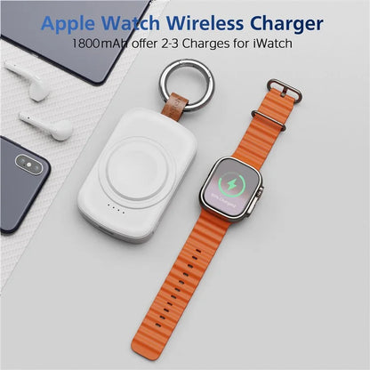X27 For Apple Watch Series 1 2 / 3 42mm 4 / 5 / 6 / SE 44mm 8 / 7 / 9 45mm Ultra / Ultra2 49mm Magnetic Wireless Charger ABS+PC Power Bank