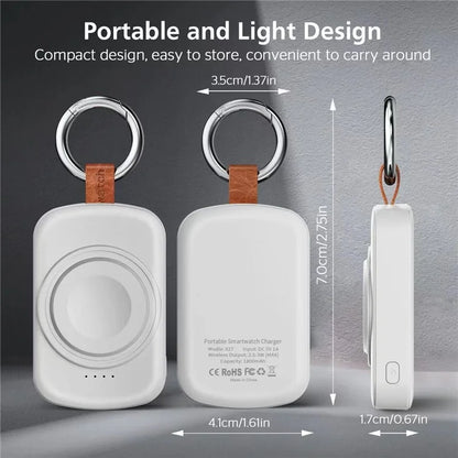 X27 For Apple Watch Series 1 2 / 3 42mm 4 / 5 / 6 / SE 44mm 8 / 7 / 9 45mm Ultra / Ultra2 49mm Magnetic Wireless Charger ABS+PC Power Bank
