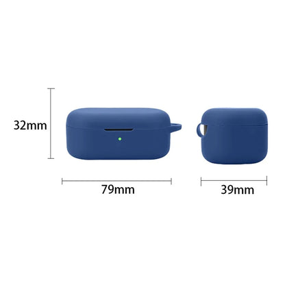 For Oppo Enco Buds2 Pro Case Soft Silicone Anti-Lost Earphone Protective Cover with Buckle