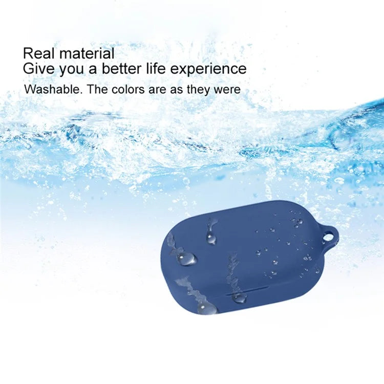 For Oppo Enco Buds2 Pro Case Soft Silicone Anti-Lost Earphone Protective Cover with Buckle