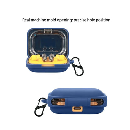 For Nothing Ear (A) Soft Silicone Case Anti-Lost Earphone Protective Cover with Buckle