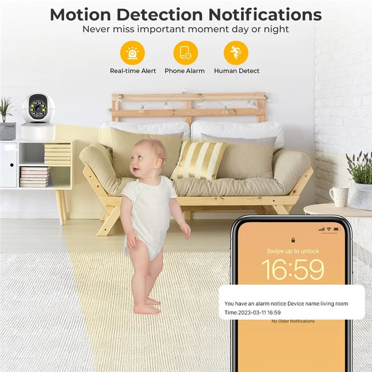 IK500 Home Security WiFi Camera Two-Way Voice Intercom HD Night Vision Camera