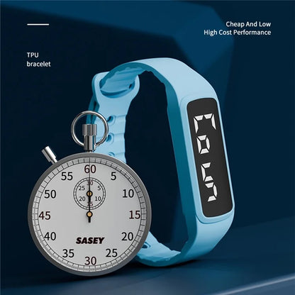 CD5-UD Pedometer Sports Wristband Sleep Monitoring Countdown Stopwatch Alarm Bracelet