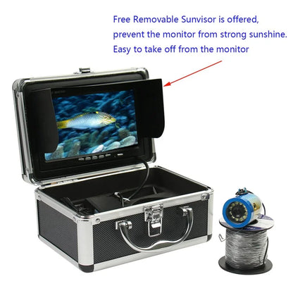 SY7100 7-inch LCD Underwater Fishing Camera Fish Finder Video Camera, US Plug