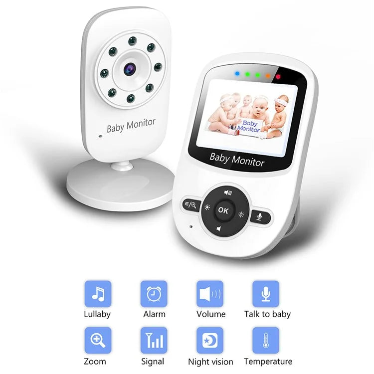 SM24 2.4Ghz Wireless Video Baby Monitor 2.4-inch Two-Way Voice Camera for Indoor Surveillance