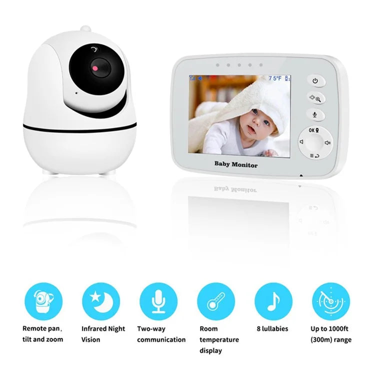 SM32PTA 3.5-inch Baby Monitor Two-Way Audio Night Vision Surveillance Camera